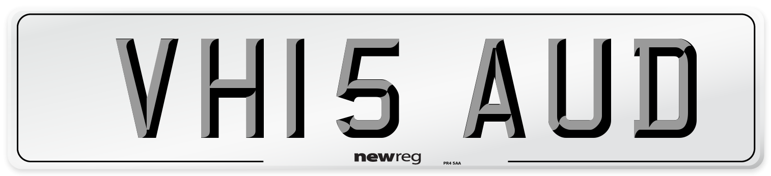 VH15 AUD Number Plate from New Reg
